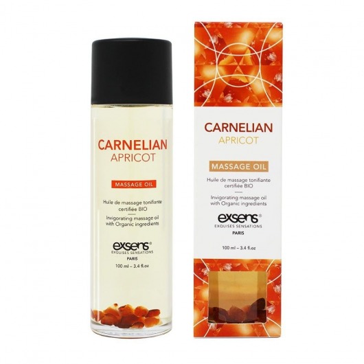 Органическое массажное масло CARNELIAN APRICOT - 100 мл. - Exsens - купить с доставкой в Самаре