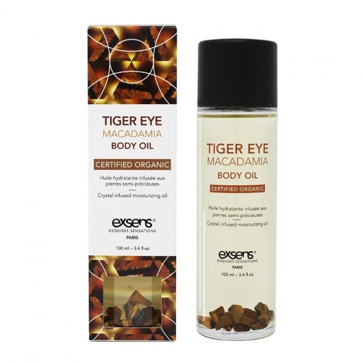 Органическое массажное масло TIGER EYE MACADAMIA - 100 мл. - Exsens - купить с доставкой в Самаре