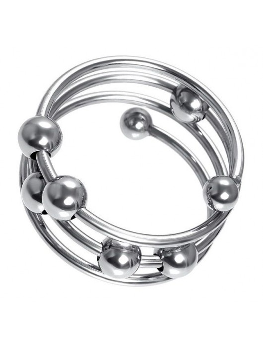 Большое металлическое кольцо под головку пениса - ToyFa - купить с доставкой в Самаре