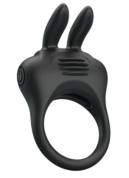 Черное эрекционное кольцо с вибрацией Davion - Baile - в Самаре купить с доставкой