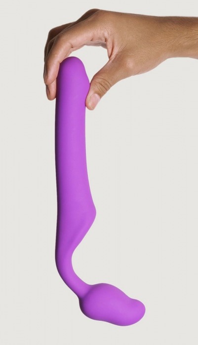 Лиловый безремневой страпон Queens M - Adrien Lastic - купить с доставкой в Самаре