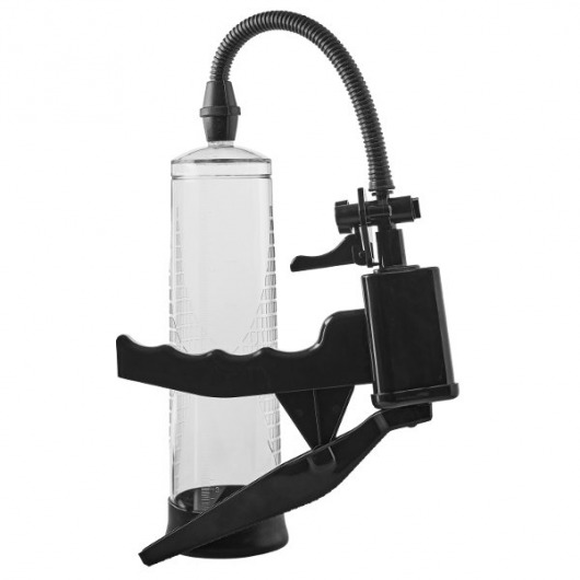 Прозрачная вакуумная помпа Pistol Penis Pump - Dream Toys - в Самаре купить с доставкой