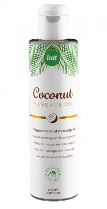 Массажное масло Vegan Coconut - 150 мл. - INTT - купить с доставкой в Самаре