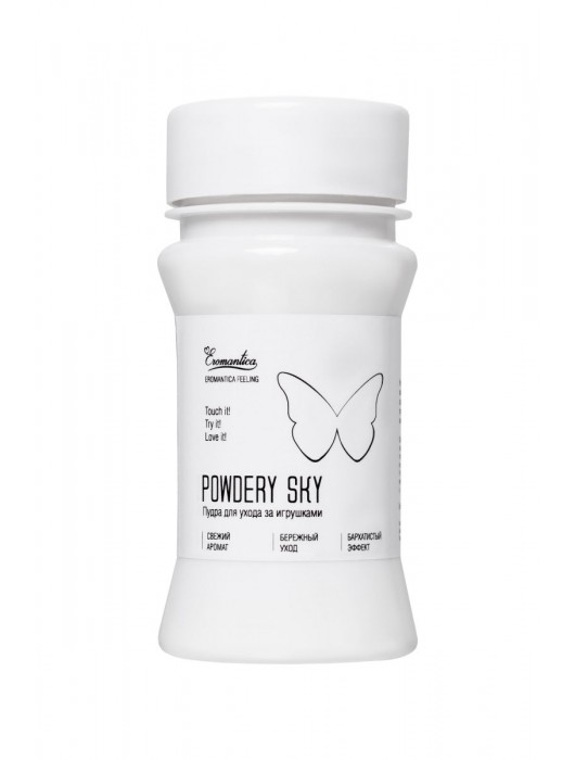 Пудра для ухода за игрушками Powdery Sky с ароматом мяты - 40 гр. - Eromantica - купить с доставкой в Самаре