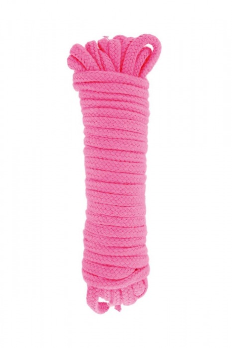 Розовая веревка для связывания Sweet Caress Rope - 10 метров - Sweet Caress - купить с доставкой в Самаре