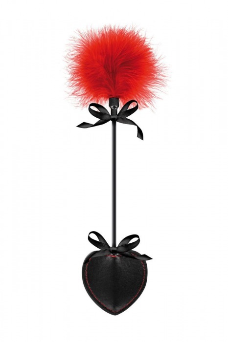 Стек с пуховкой Sweet Caress Feather Whip - 44 см. - Sweet Caress - купить с доставкой в Самаре