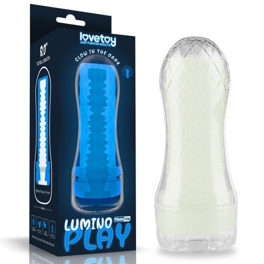 Светящийся в темноте мастурбатор Lumino Play Masturbator Ribbed - Lovetoy - в Самаре купить с доставкой
