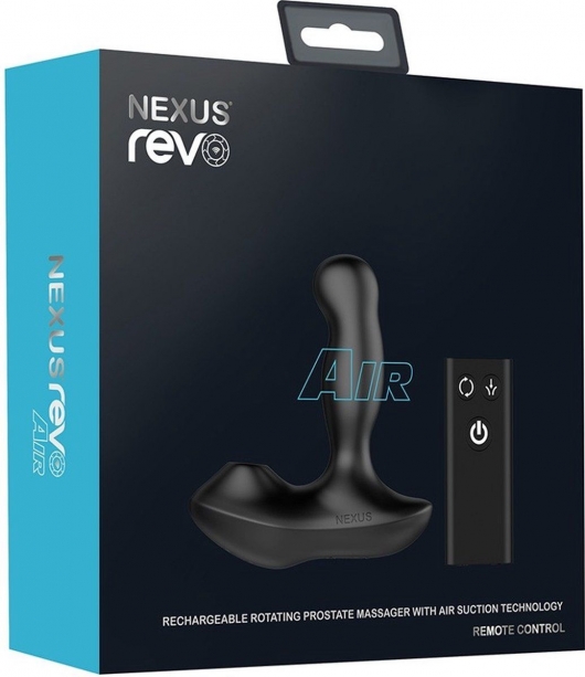 Черный вибратор-ротатор для стимуляции простаты Nexus Revo Air - Nexus Range - в Самаре купить с доставкой