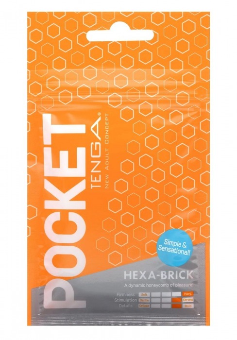 Карманный мастурбатор HEXA-BRICK - Tenga - в Самаре купить с доставкой