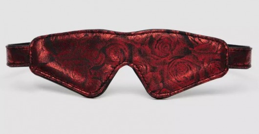 Двусторонняя красно-черная маска на глаза Reversible Faux Leather Blindfold - Fifty Shades of Grey - купить с доставкой в Самаре