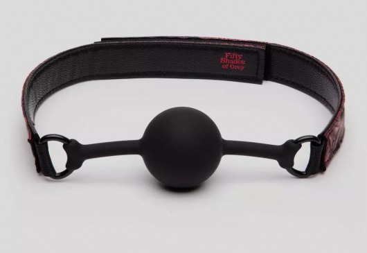 Кляп-шар на двусторонних ремешках Reversible Silicone Ball Gag - Fifty Shades of Grey - купить с доставкой в Самаре