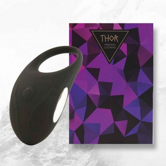 Черное эрекционное виброкольцо Thor Cockring - FeelzToys - в Самаре купить с доставкой