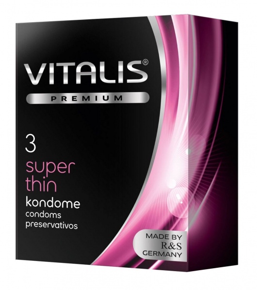 Ультратонкие презервативы VITALIS PREMIUM super thin - 3 шт. - Vitalis - купить с доставкой в Самаре