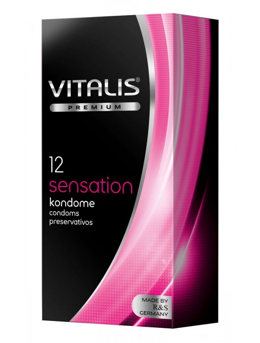 Презервативы VITALIS PREMIUM sensation с пупырышками и кольцами - 12 шт. - Vitalis - купить с доставкой в Самаре