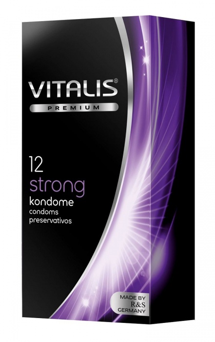 Презервативы с утолщённой стенкой VITALIS PREMIUM strong - 12 шт. - Vitalis - купить с доставкой в Самаре