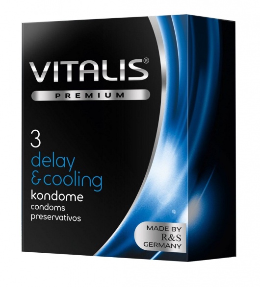 Презервативы VITALIS PREMIUM delay   cooling с охлаждающим эффектом - 3 шт. - Vitalis - купить с доставкой в Самаре