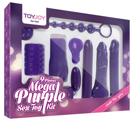 Эротический набор Toy Joy Mega Purple - Toy Joy - купить с доставкой в Самаре