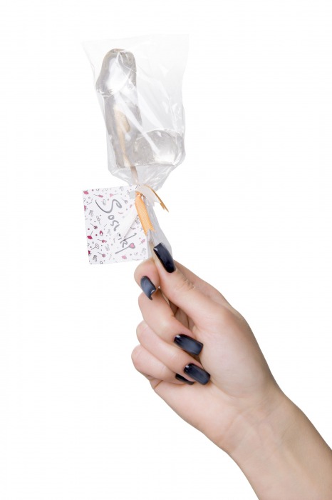 Прозрачный леденец в форме фаллоса со вкусом пина колады - Sosuчki - купить с доставкой в Самаре