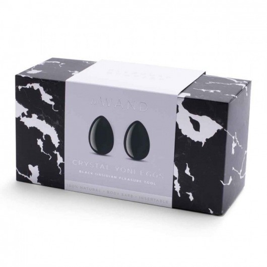 Тренажеры йони Le Wand Crystal Yoni Eggs из черного обсидиана - Le Wand