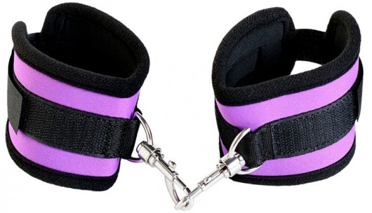 Наручники из неопрена фиолетового цвета - ToyFa - купить с доставкой в Самаре