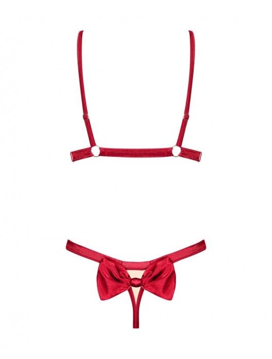 Роскошный комплект белья Rubinesa с бантиками - Obsessive купить с доставкой