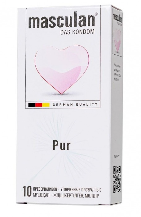 Супертонкие презервативы Masculan Pur - 10 шт. - Masculan - купить с доставкой в Самаре