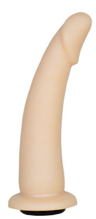 Телесная гладкая насадка-фаллоимитатор Harness - 17 см. - LOVETOY (А-Полимер) - купить с доставкой в Самаре
