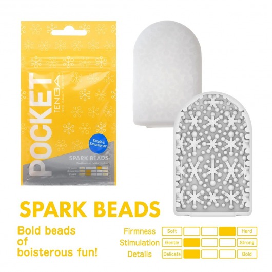 Карманный мастурбатор Spark Beads - Tenga - в Самаре купить с доставкой