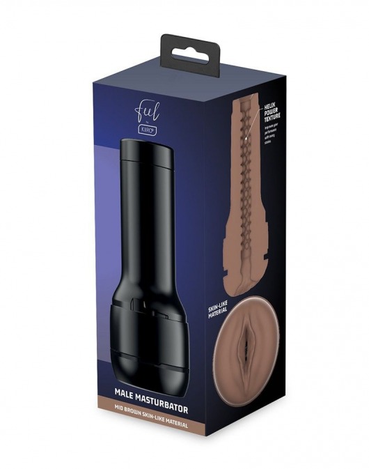 Коричневый мастурбатор-вагина Feel Stroker - Kiiroo - в Самаре купить с доставкой