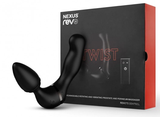 Черный гибридный вибромассажер Nexus Revo Twist - Nexus Range - в Самаре купить с доставкой