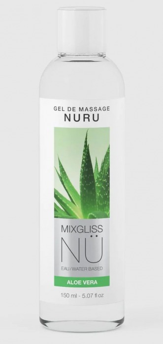 Массажный гель на водной основе Mixgliss NU Aloe Vera - 150 мл. - Mixgliss - купить с доставкой в Самаре
