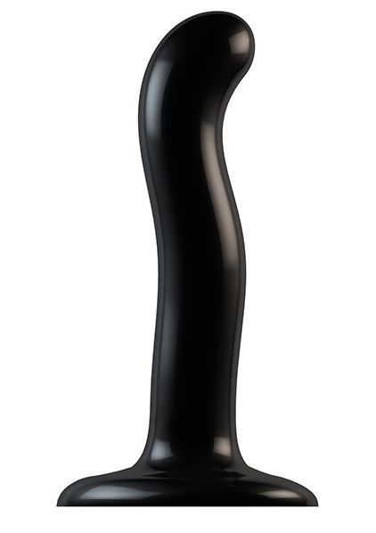 Черный фаллоимитатор-насадка Strap-On-Me P G spot Dildo size S - 16,4 см. - Strap-on-me - купить с доставкой в Самаре
