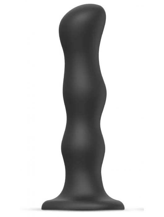 Черная насадка Strap-On-Me Dildo Geisha Balls size XL - Strap-on-me - купить с доставкой в Самаре