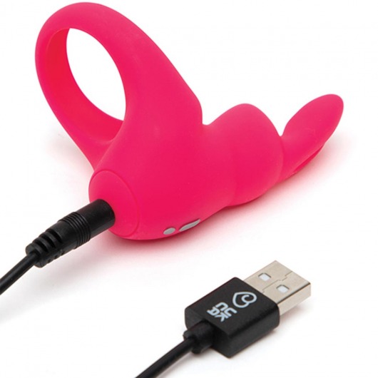 Розовое эрекционное виброкольцо Happy Rabbit Rechargeable Rabbit Cock Ring - Happy Rabbit - в Самаре купить с доставкой