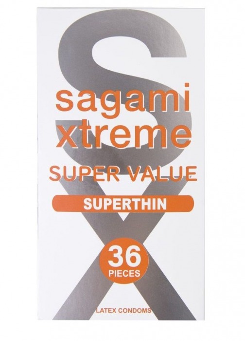 Ультратонкие презервативы Sagami Xtreme Superthin - 36 шт. - Sagami - купить с доставкой в Самаре