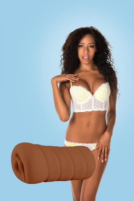 Коричневый мастурбатор-вагина BRIANNA - Dream Toys - в Самаре купить с доставкой