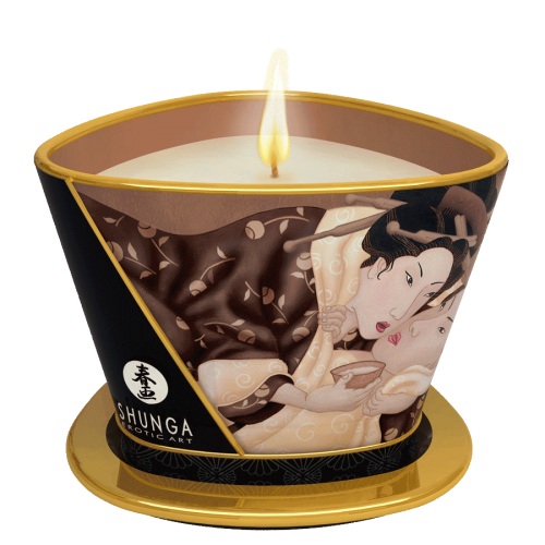 Массажная свеча Intoxicatin Chocolate с ароматом шоколада - 170 мл. - Shunga - купить с доставкой в Самаре
