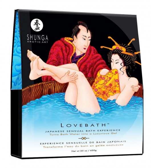 Соль для ванны Lovebath Ocean temptation, превращающая воду в гель - 650 гр. - Shunga - купить с доставкой в Самаре