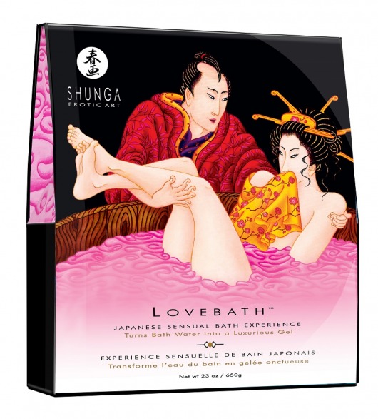 Соль для ванны Lovebath Dragon Fruit, превращающая воду в гель - 650 гр. - Shunga - купить с доставкой в Самаре