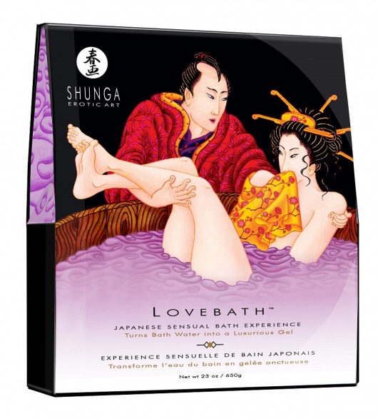 Соль для ванны Lovebath Sensual lotus, превращающая воду в гель - 650 гр. - Shunga - купить с доставкой в Самаре