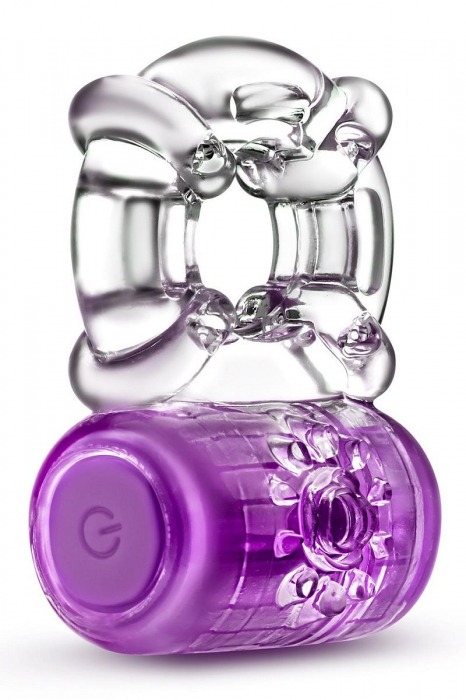 Фиолетовое эрекционное виброкольцо One Night Stand Vibrating C-Ring - Blush Novelties - в Самаре купить с доставкой