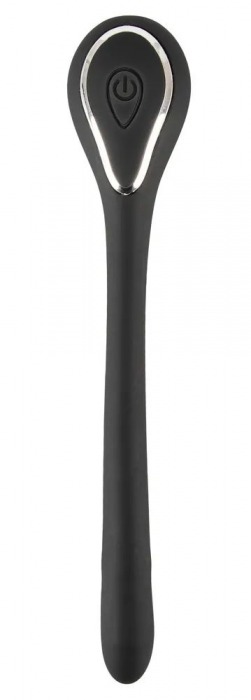 Черный гибкий уретральный стимулятор с вибрацией Vibrating Bendable Dilator - 13,5 см. - Orion - купить с доставкой в Самаре
