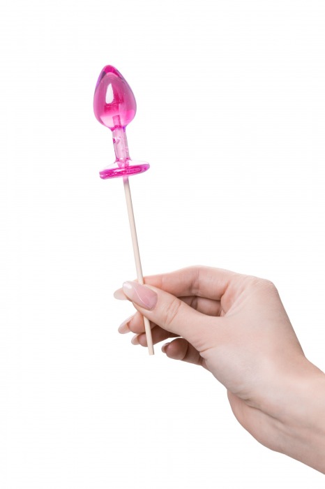 Розовый леденец  в форме анальной втулки со вкусом айриш крим - 29 гр. - Sosuчki - купить с доставкой в Самаре