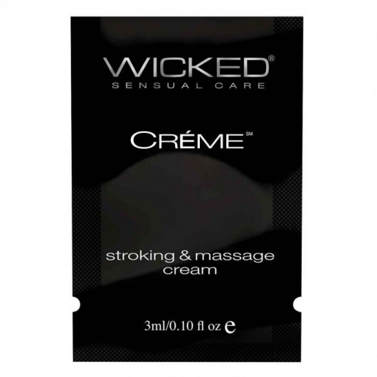 Крем для массажа и мастурбации Wicked Stroking and Massage Creme - 3 мл. - Wicked - купить с доставкой в Самаре
