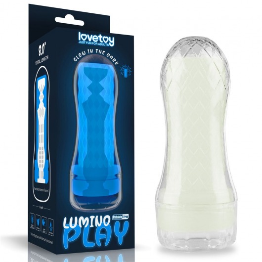 Светящийся в темноте мастурбатор Lumino Play Masturbator Pocketed - Lovetoy - в Самаре купить с доставкой