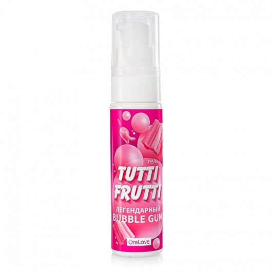 Интимный гель на водной основе Tutti-Frutti Bubble Gum - 30 гр. - Биоритм - купить с доставкой в Самаре