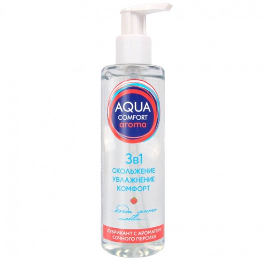 Гель-лубрикант на водной основе Aqua Comfort Aroma с ароматом персика - 195 гр. - Биоритм - купить с доставкой в Самаре