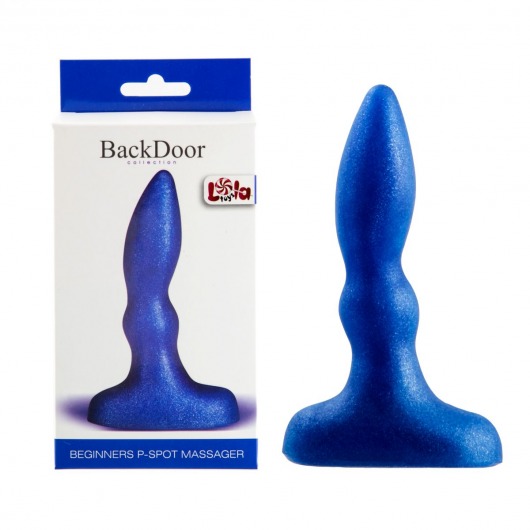Синий анальный стимулятор Beginners p-spot massager - 11 см. - Lola Games - в Самаре купить с доставкой