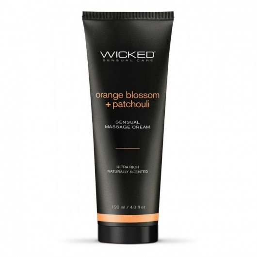 Массажный легкий крем WICKED Orange Blossom plus Patchouli - 120 мл. - Wicked - купить с доставкой в Самаре
