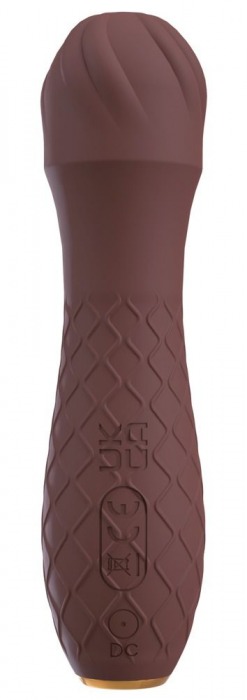 Коричневый вибратор-жезл Hazel 01 - 14 см. - Orion